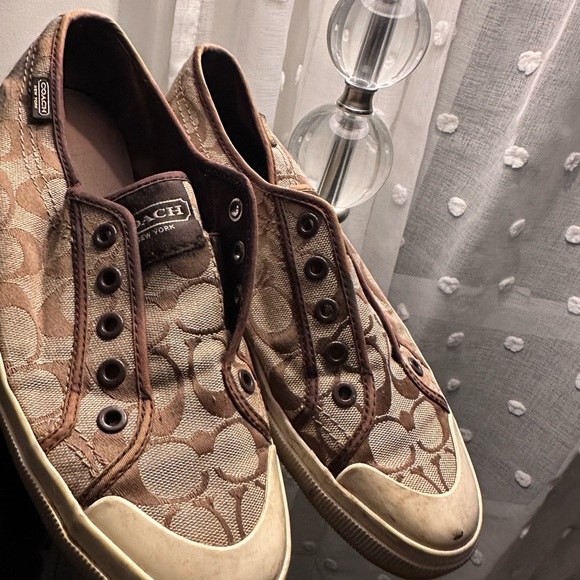 Coach flat sneakers size 10 - Picture 1 of 4